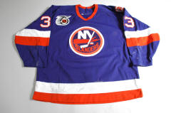 1991-92 Benoit Hogue NY Islanders Game-Used Jersey