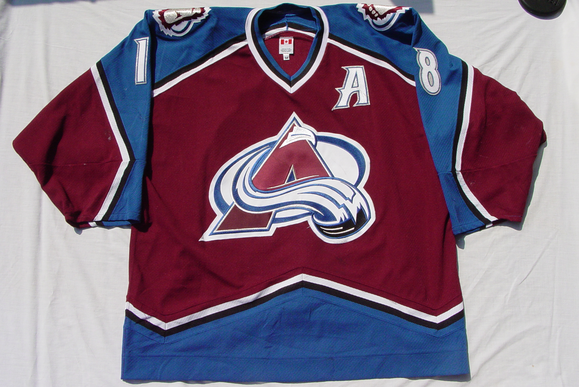 1995-96 Joe Sakic Avalanche Game Worn Jersey