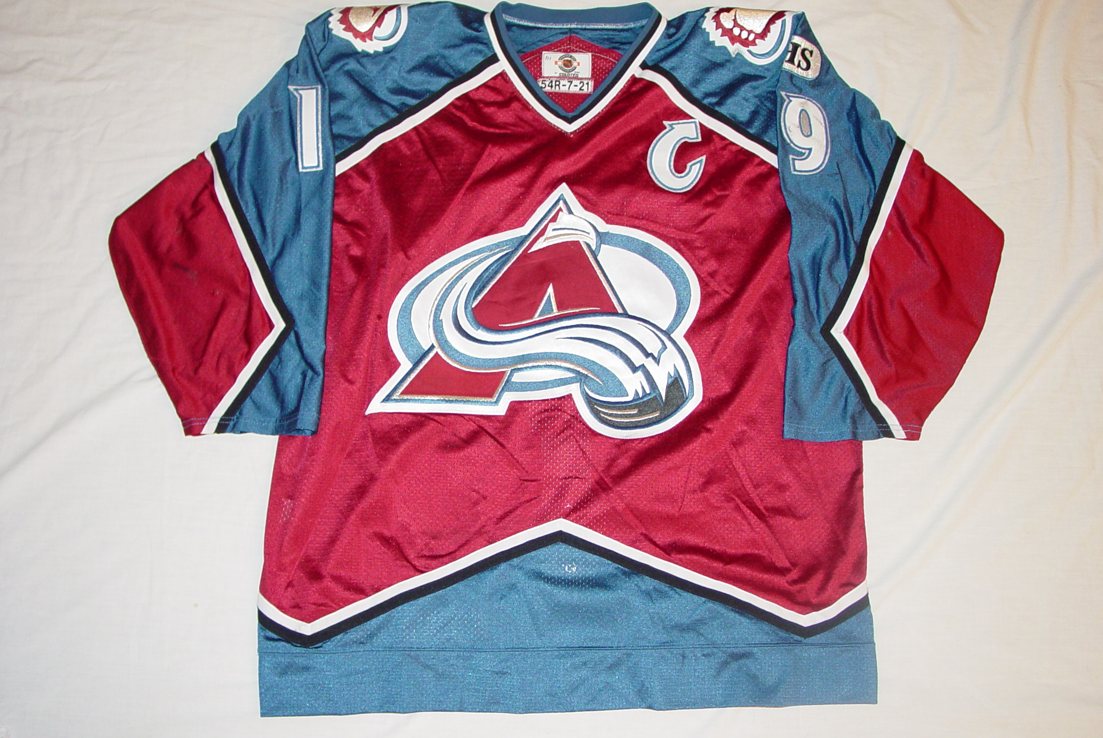 Authentic Peter Forsberg Colorado Avalanche Jersey 56 XXL Koho