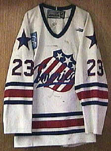 2001-02 Andrew Peters Rochester Americans Game Worn Jersey
